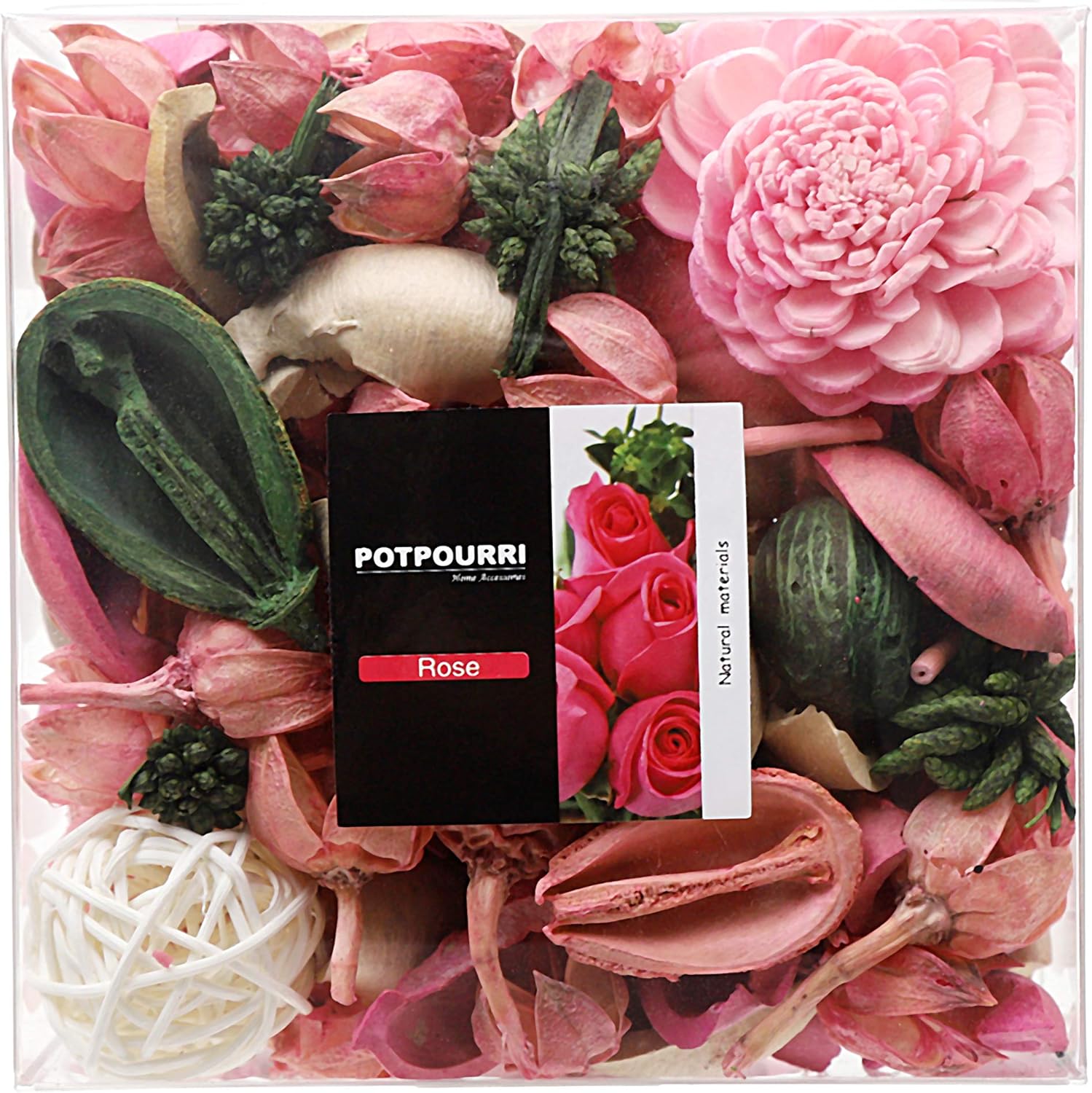 Fragrance Home Decor - Rose Scented Potpourri Bowl Filler Dried