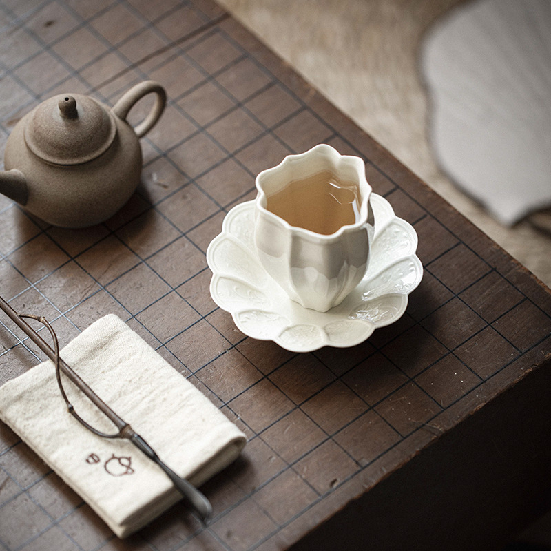 Home Fragrance Set - Handmade Ceramic Tea Cup Fragrance Cup