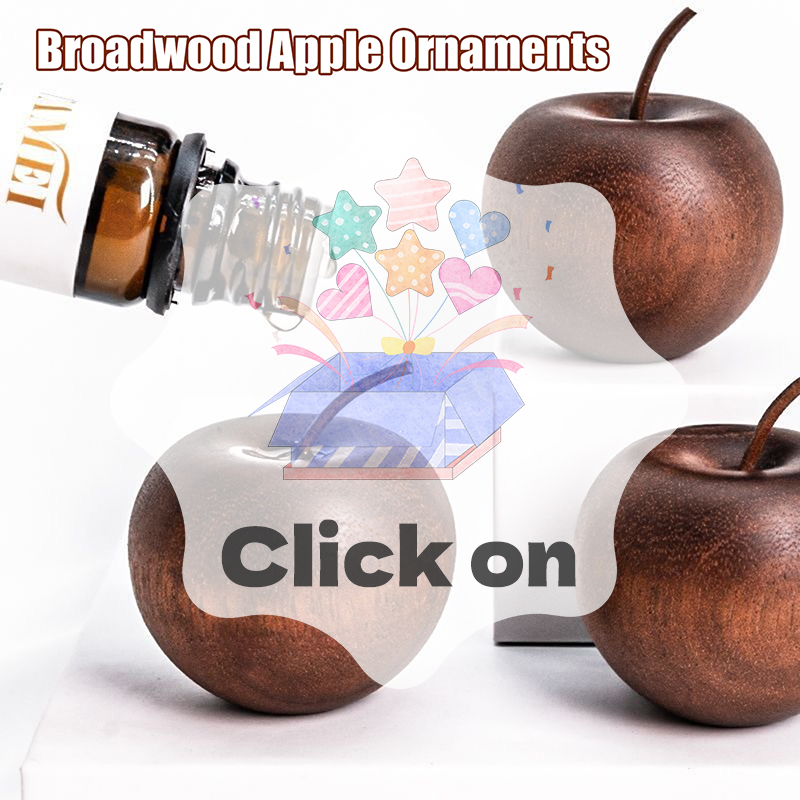Fragrance Home Decor - 1PCS Of Wooden Apple Shaped Essential