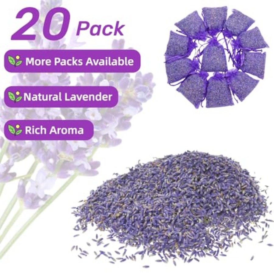 20 Pack Lavender Sachet Bags - - Home Fragrance In French 리뷰 및 가격