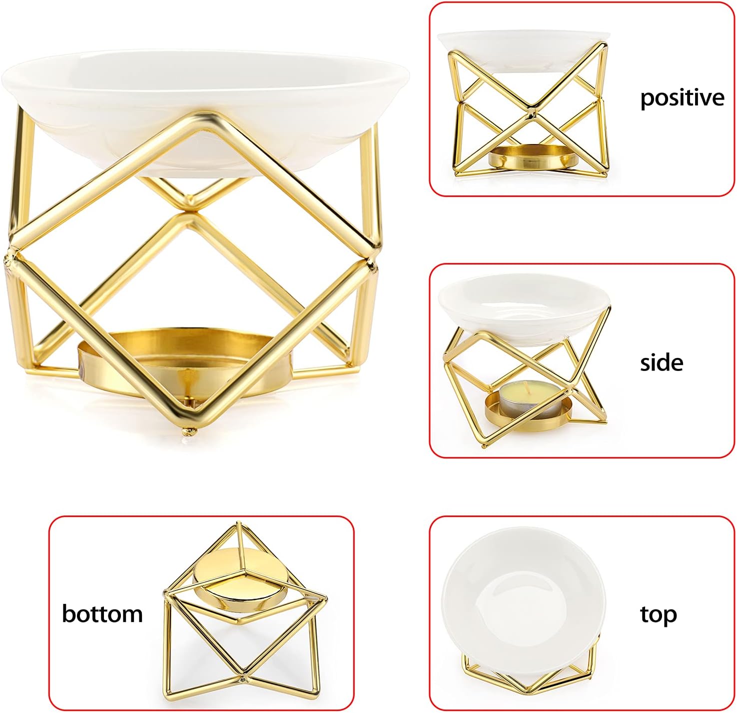 Euro Metal Oil Burner Wax Warm - Fragrance Home Decor 리뷰 및 가격