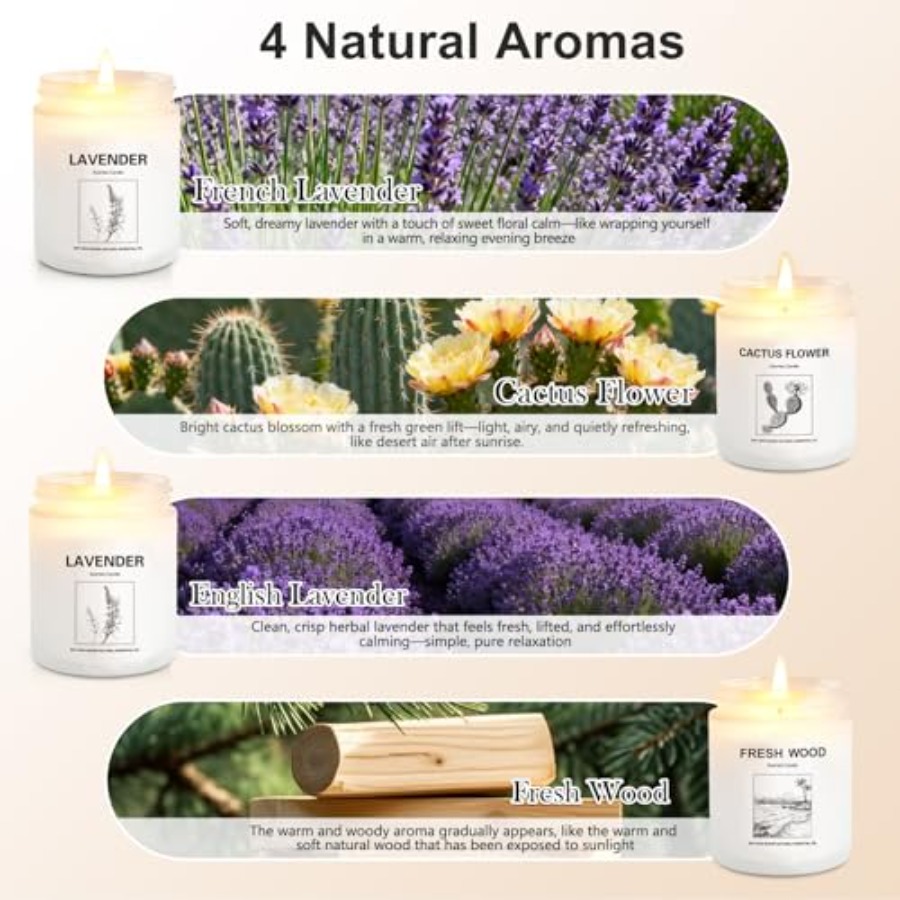 Scented Candles for Home, 4 Pa - Home Fragrance Set 리뷰 및 가격