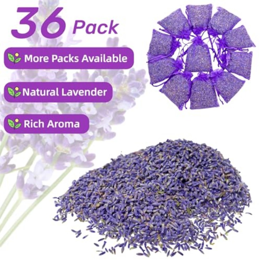 36 Pack Lavender Sachet Bags - - Home Fragrance In French 리뷰 및 가격